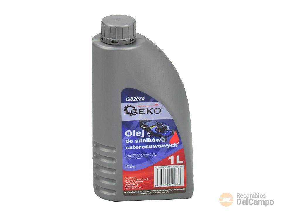 Bidón de aceite lubricante de 1 l. para motores de 4 tiempos, gec100