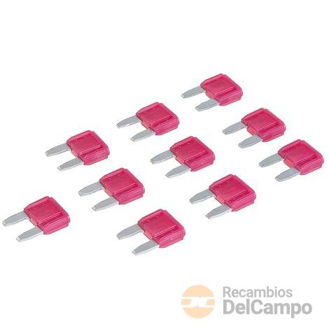 Blister 10 minifusibles estandar de 10 a. *atm* para vehículos, tension max. 32v. c/c (color rosa )