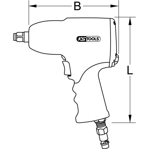 Llave de impacto KSTOOLS 1/2" 1600Nm