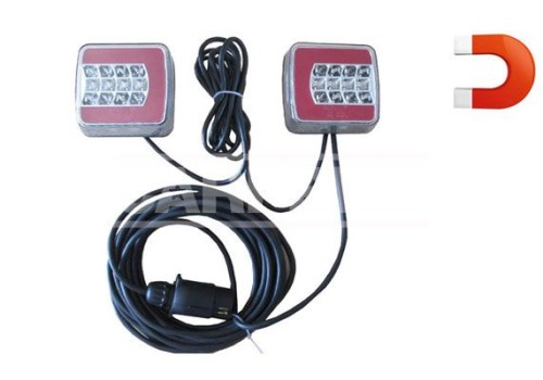 Kit illuminación remolque trasero LED magnético (7 cables) Kit illuminación remolque trasero LED magnético (7 cables)