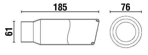 Cola de escape modelo 6032