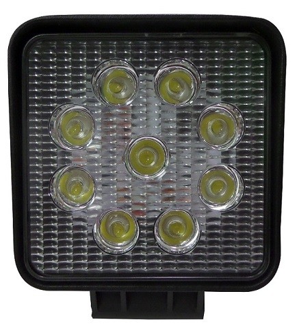 Foco de led cuadrado 27w, 12/24v, 11x11 cm Foco de led cuadrado 27w, 12/24v, 11x11 cm