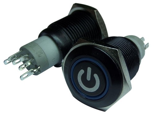 Interruptor retro ilumindado 12v Interruptor retro ilumindado 12v