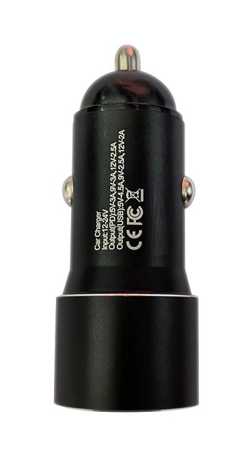 Cargador de mechero con puertos usb a de 22,5w + usb c de 30w Cargador de mechero con puertos usb a de 22,5w + usb c de 30w