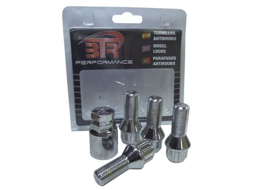 Tornillos antirrobo cónicos 14x1.25x28mm Tornillos antirrobo cónicos 14x1.25x28mm