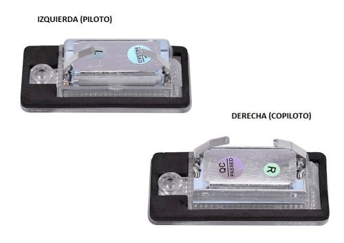 Kit plafones led para matricula de audi