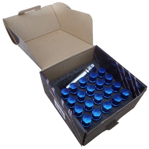 20 tornillos cónicos racing m12x1.25 l45 azules 20 tornillos cónicos racing m12x1.25 l45 azules