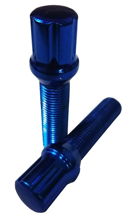 20 tornillos cónicos racing m12x1.25 l45 azules 20 tornillos cónicos racing m12x1.25 l45 azules