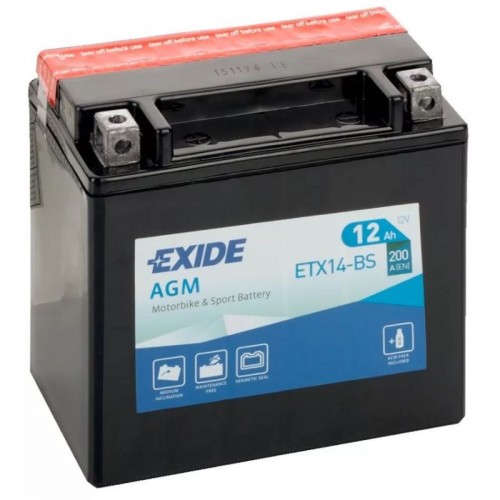 Batería 12Ah 200A. EXIDE Batería 12Ah 200A. EXIDE