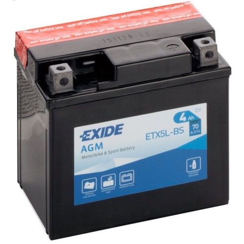 Batería 4Ah 70A. EXIDE Batería 4Ah 70A. EXIDE