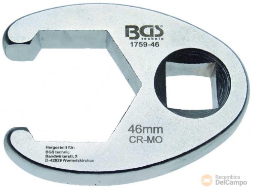 Llave 3/4" abierta "crowfoot", 46 mm Llave 3/4" abierta "crowfoot", 46 mm
