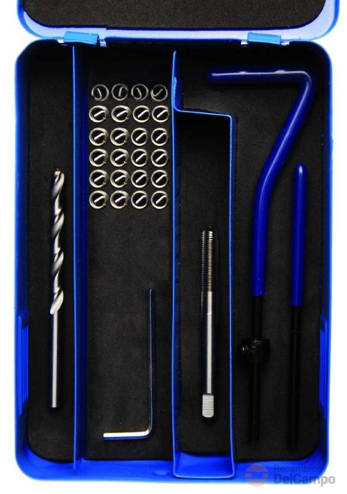 Estuche 29 pcs. reparacion de roscas insertadas, (m5 x 0,8 mm) Estuche 29 pcs. reparacion de roscas insertadas, (m5 x 0,8 mm)