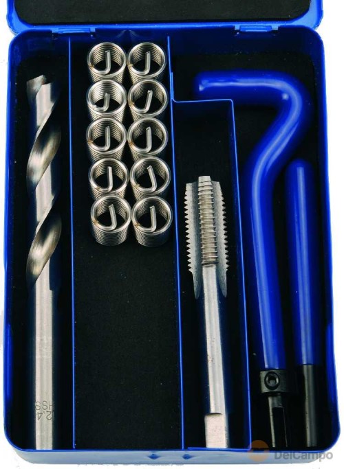 Estuche 14 pcs. reparacion de roscas insertadas, (m14 x 1.25 mm) Estuche 14 pcs. reparacion de roscas insertadas, (m14 x 1.25 mm)