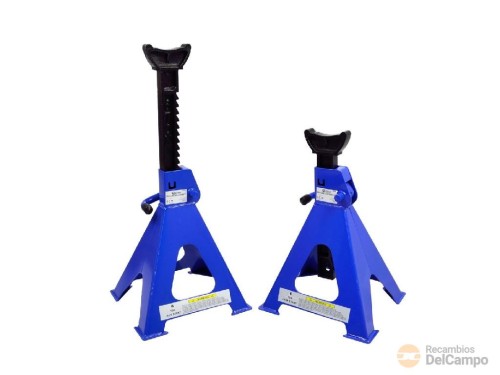 Juego 2 borriquetas / caballetes de tubo para vehiculos de hasta 6.000 kgs , ( elevación 370 - 610 mm.) Juego 2 borriquetas / caballetes de tubo para vehiculos de hasta 6.000 kgs , ( elevación 370 - 610 mm.)