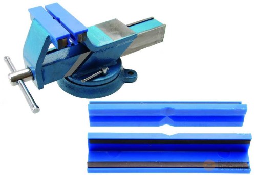 Blister 2 protectores de mordaza de plástico para tornillo de banco, 125 mm, magneticos Blister 2 protectores de mordaza de plástico para tornillo de banco, 125 mm, magneticos