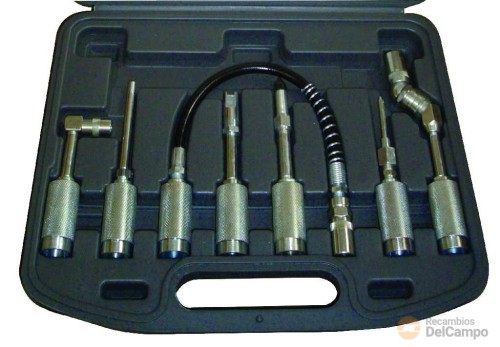 Estuche 7 accesorios para engrasadoras, universal Estuche 7 accesorios para engrasadoras, universal