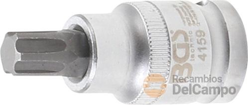 Vaso corto 1/2" con punta ribe r10 x 54 mm., especifico de sustitución del tornillo de fijación de regulador arbol de levas de motor inyección directa vag ( 4 cil. - 2.0 l..) Vaso corto 1/2" con punta ribe r10 x 54 mm., especifico de sustitución del tornillo de fijación de regulador arbol de levas de motor inyección directa vag ( 4 cil. - 2.0 l..)