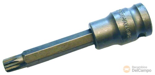 Vaso impacto corto 1/2" punta xzn, m8 x 8 x 110 mm. para culatas mercedes benz de 6 - 8 -12 cilindros Vaso impacto corto 1/2" punta xzn, m8 x 8 x 110 mm. para culatas mercedes benz de 6 - 8 -12 cilindros