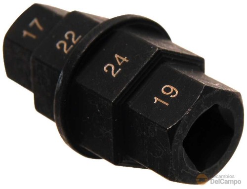 Llave especial impacto 3/8" motocicletas, 17 - 19 - 22 - 24 mm. Llave especial impacto 3/8" motocicletas, 17 - 19 - 22 - 24 mm.