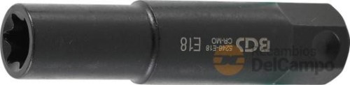 Punta impacto xxl vaso torx tipo "e" , e18 x 100 mm, hex. 22 mm Punta impacto xxl vaso torx tipo "e" , e18 x 100 mm, hex. 22 mm