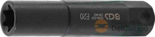 Punta impacto xxl vaso torx tipo "e", e20 x 100 mm, hex. 22 mm Punta impacto xxl vaso torx tipo "e", e20 x 100 mm, hex. 22 mm