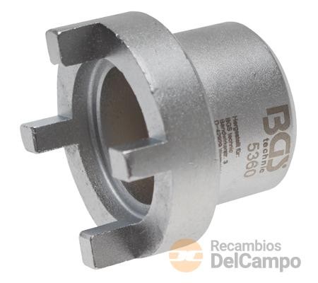 Vaso corto 1/2" con 4 almenas exteriores para sustitución de tornillos de pivote basculante de motocicletas suzuki sv650/1000 - dl650/1000 - sx-r750/1000/1100 Vaso corto 1/2" con 4 almenas exteriores para sustitución de tornillos de pivote basculante de motocicletas suzuki sv650/1000 - dl650/1000 - sx-r750/1000/1100