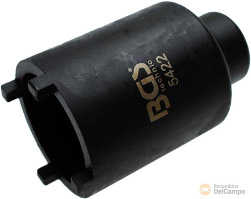 Vaso largo 1/2" de 4 almenas ext. (5,6 mm) ø 52 mm ext, 42 ø interior . para sustitución de junta de suspensión grupo psa Vaso largo 1/2" de 4 almenas ext. (5,6 mm) ø 52 mm ext, 42 ø interior . para sustitución de junta de suspensión grupo psa