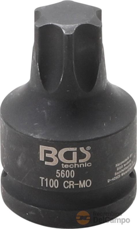 Vaso corto 3/4" de impacto con punta torx, t100 x 60 mm Vaso corto 3/4" de impacto con punta torx, t100 x 60 mm
