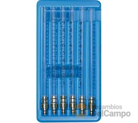 Bolsa de 6 tubos medidores de repuesto para GTi108106 y para GTi108104 Bolsa de 6 tubos medidores de repuesto para GTi108106 y para GTi108104