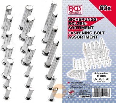 Estuche 60 bulones surtidos de cerradura,(ø 2,5 mm, 5 x 25 mm -6 x 65 mm. /ø 3,5 mm, 8 x 25 mm.- 8 x 70 mm. /ø 4,0 mm, 10 x 25 mm.- 12 x 50 mm.) Estuche 60 bulones surtidos de cerradura,(ø 2,5 mm, 5 x 25 mm -6 x 65 mm. /ø 3,5 mm, 8 x 25 mm.- 8 x 70 mm. /ø 4,0 mm, 10 x 25 mm.- 12 x 50 mm.)