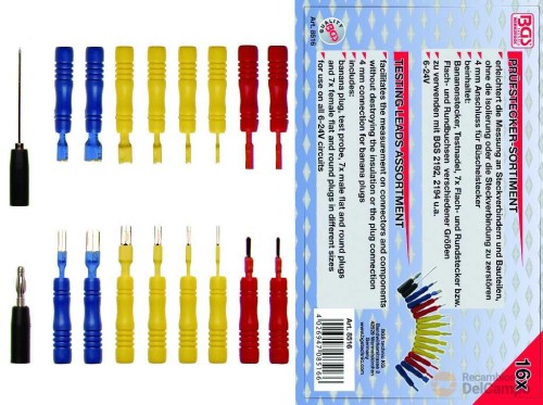 Estuche de 16 puntas de prueba de conectores para GTi102192 - 2194 Estuche de 16 puntas de prueba de conectores para GTi102192 - 2194