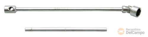 Llave de vaso cardan extralarga en t, 17 x 600 mm Llave de vaso cardan extralarga en t, 17 x 600 mm