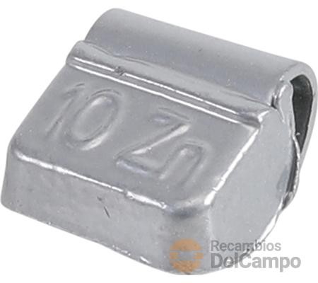 Bolsa 100 contrapesas de zinc para llanta de acero de rueda de automovil, 10 gr. Bolsa 100 contrapesas de zinc para llanta de acero de rueda de automovil, 10 gr.