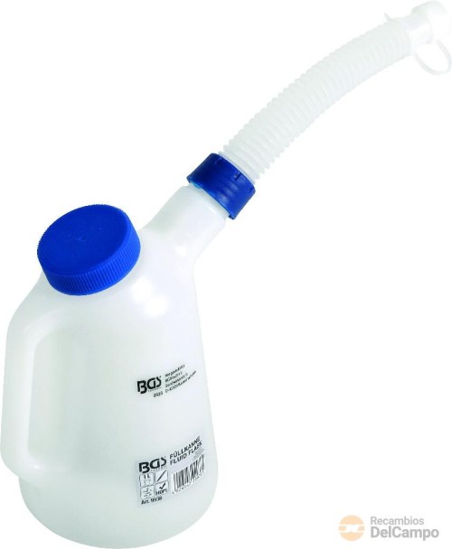 Jarra de plastico hdpe con boquilla flexible adecuada para liquido de frenos, de bateria y no acidos, 3 l. Jarra de plastico hdpe con boquilla flexible adecuada para liquido de frenos, de bateria y no acidos, 3 l.
