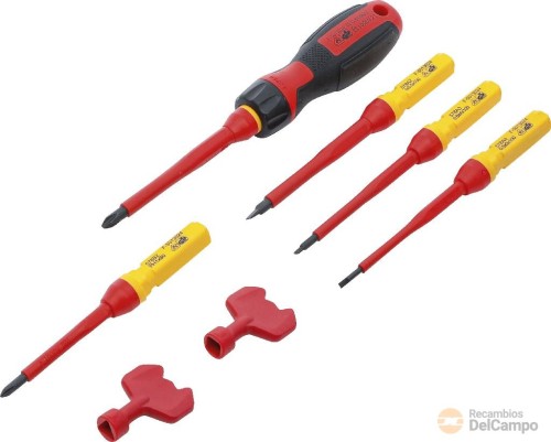 @ estuche 5 destornilladores con puntas intercambiables + 2 llaves de armario de electricista @ estuche 5 destornilladores con puntas intercambiables + 2 llaves de armario de electricista