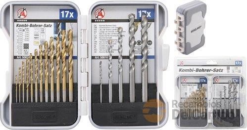 Estuche 17 brocas combinadas metal (ø 1,5 - 6 mm.) y piedra ( ø 3 - 10 mm.) Estuche 17 brocas combinadas metal (ø 1,5 - 6 mm.) y piedra ( ø 3 - 10 mm.)