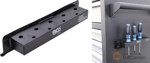 Soporte magnetico de destornilladores para carros portaherramientas / bancos de trabajo Soporte magnetico de destornilladores para carros portaherramientas / bancos de trabajo