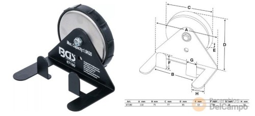 Soporte magnético para pistolas pulverizadoras y pistolas de pintura Soporte magnético para pistolas pulverizadoras y pistolas de pintura