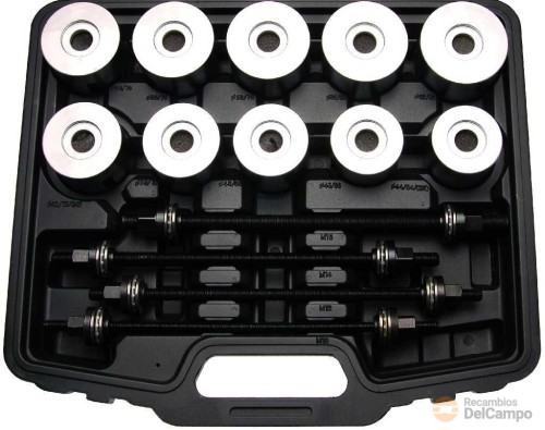 Estuche 24 utiles de sustitución silentblocks universal, (m10 - m16) Estuche 24 utiles de sustitución silentblocks universal, (m10 - m16)