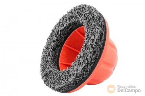 Cepillo tipo campana de plástico, ø interior 90 mm para limpieza de oxido de discos de freno y cubos de rueda Cepillo tipo campana de plástico, ø interior 90 mm para limpieza de oxido de discos de freno y cubos de rueda