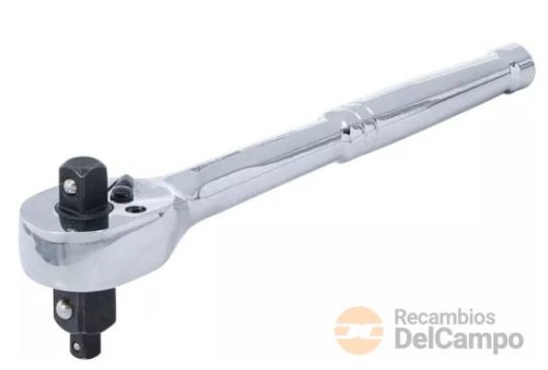 Carraca reversible, 3 en 1( 1/4" + 3/8" + 1/2"), 72 d. acero macizo, 190 mm. Carraca reversible, 3 en 1( 1/4" + 3/8" + 1/2"), 72 d. acero macizo, 190 mm.
