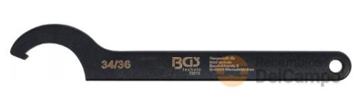 Llave de gancho / medio punto con punta, din1804, (34 - 36 mm) fosfatado Llave de gancho / medio punto con punta, din1804, (34 - 36 mm) fosfatado