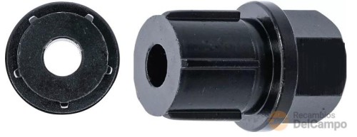 Llave de vaso de 5 almenas ext. para sustitución de pinzas de freno entrada hex. ext. 24 mm x 46 mm. de largo para frenos knorr Llave de vaso de 5 almenas ext. para sustitución de pinzas de freno entrada hex. ext. 24 mm x 46 mm. de largo para frenos knorr
