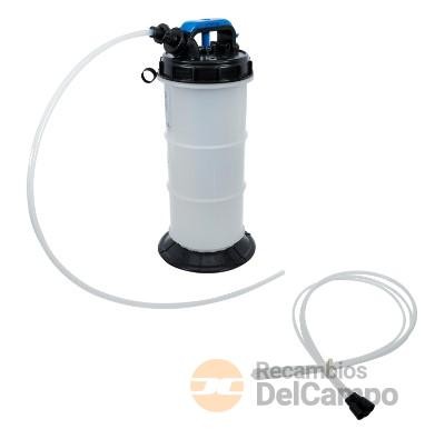 Bomba manual de vacio para extracción de aceites y liquidos, 6 l + 4 tubos y mangueras de aspiración. Bomba manual de vacio para extracción de aceites y liquidos, 6 l + 4 tubos y mangueras de aspiración.