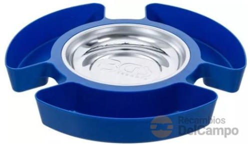 Bandeja magnetica circular 280 mm, inoxidable con 3 bandejas auxiliares de plástico Bandeja magnetica circular 280 mm, inoxidable con 3 bandejas auxiliares de plástico