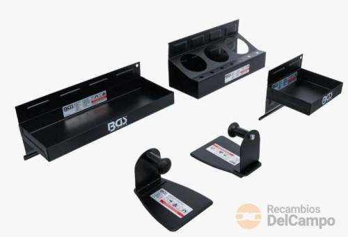 Juego de estantes magnéticos y soporte para rollos de papel 4 piezas Juego de estantes magnéticos y soporte para rollos de papel 4 piezas