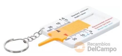 Medidor de profundidad de neumaticos, 0 - 20,0 mm) Medidor de profundidad de neumaticos, 0 - 20,0 mm)