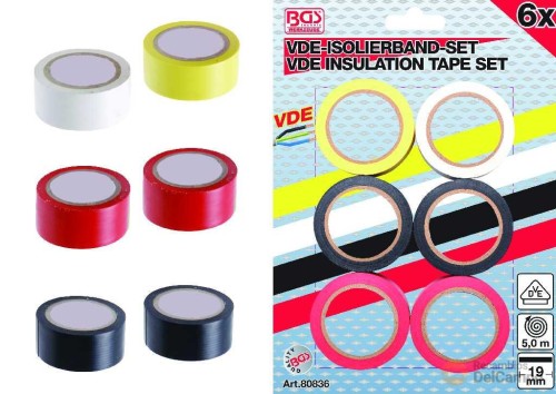 Blister 6 cintas aislantes vde, 3300 mm. x 19 mm. Blister 6 cintas aislantes vde, 3300 mm. x 19 mm.