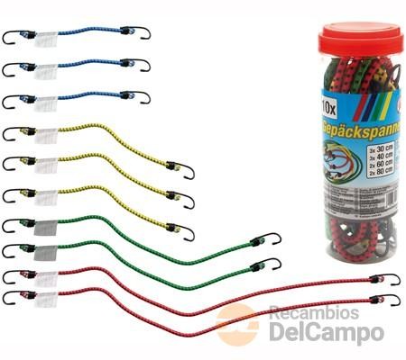 Bote 10 pulpos sujección de cargas (300 mm x 3 - 400 mm x 3 - 600 mm x 2 - 800 mm x 2) tensión máx. 7 kgs., tüv/gs, kraftmann Bote 10 pulpos sujección de cargas (300 mm x 3 - 400 mm x 3 - 600 mm x 2 - 800 mm x 2) tensión máx. 7 kgs., tüv/gs, kraftmann