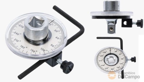 Goniometro 1/2" c/llave, 0 - 360º Goniometro 1/2" c/llave, 0 - 360º